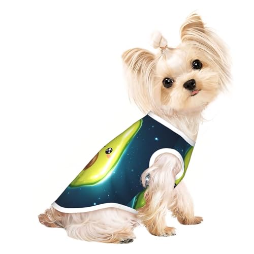 Smiling Avocado Haustier-T-Shirts für Hunde, weiche und atmungsaktive Hundekleidung, einfaches An- und Ausziehen, geeignet für kleine Haustiere Smiling Avocado Haustier-T-Shirts für Hunde, weiche und atmungsaktive Hundekleidung, einfaches An- und Ausziehen, geeignet für kleine Haustiere von UYHhgqw