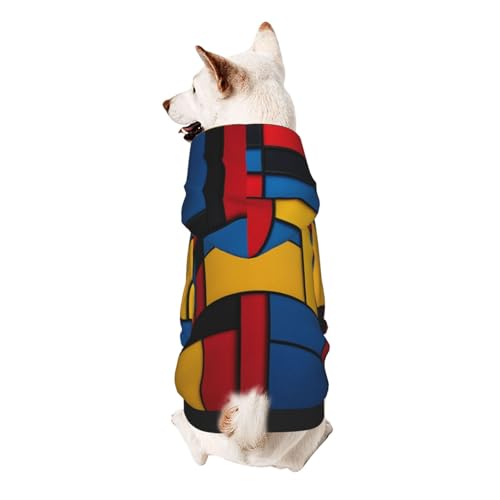 The temptation of color Hunde-Kapuzenpullover, weiches und atmungsaktives Polyester, Haustierkleidung für kleine Hunde, Jungen und Mädchen von UYHhgqw