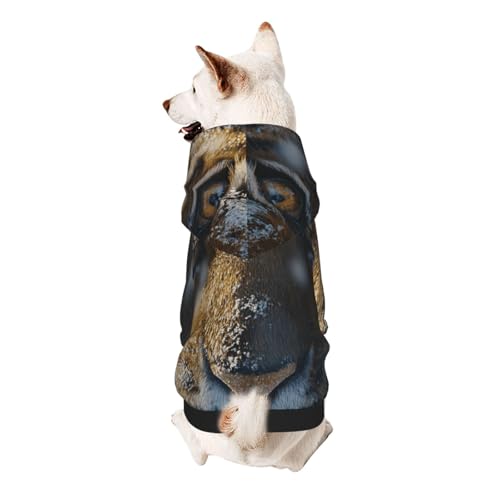 Tiger's Gaze Hunde-Kapuzenpullover, weiches und atmungsaktives Polyester, Haustierkleidung für kleine Hunde, Jungen und Mädchen von UYHhgqw