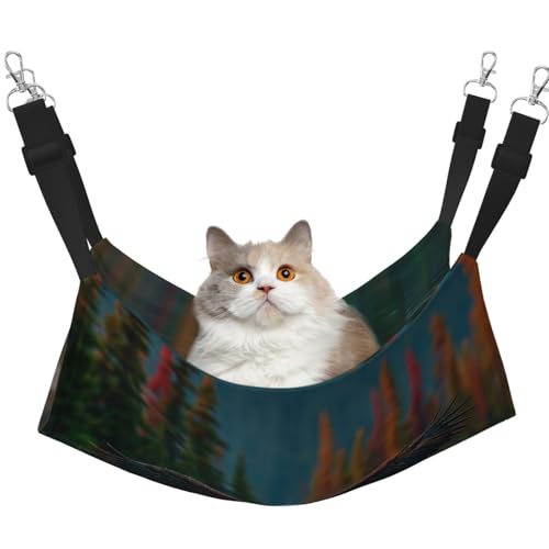 UYHhgqw Flying Eagle Haustier-Hängematte, Samt-Hängematte für Katzen, verstellbare Gurte mit Metallhaken, perfekt für kleine Haustiere UYHhgqw Flying Eagle Haustier-Hängematte, Samt-Hängematte für Katzen, verstellbare Gurte mit Metallhaken, perfekt für kleine Haustiere von UYHhgqw