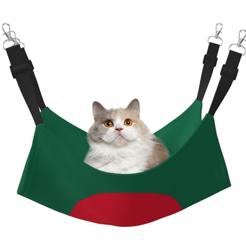 UYHhgqw Haustier-Hängematte mit Flagge von Bangladesch, Samt, verstellbare Gurte mit Metallhaken, perfekt für kleine Haustiere von UYHhgqw