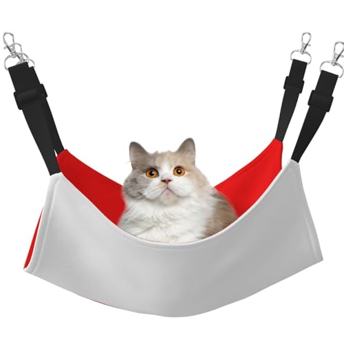 UYHhgqw Haustier-Hängematte mit Thüringen-Flagge, Samt, verstellbare Gurte mit Metallhaken, perfekt für kleine Haustiere von UYHhgqw