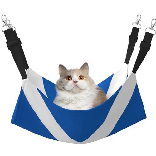 UYHhgqw Haustier-Hängematte mit schottischer Flagge, Samt, verstellbare Gurte mit Metallhaken, perfekt für kleine Haustiere UYHhgqw Haustier-Hängematte mit schottischer Flagge, Samt, verstellbare Gurte mit Metallhaken, perfekt für kleine Haustiere von UYHhgqw