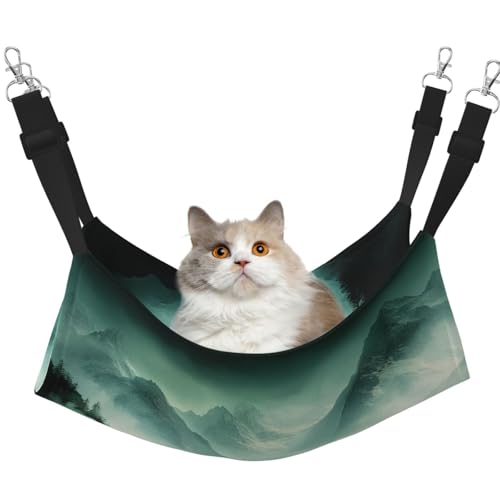 UYHhgqw Katzenbett-Hängematte aus Samt, verstellbare Gurte mit Metallhaken, perfekt für kleine Haustiere von UYHhgqw