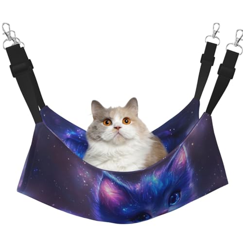 UYHhgqw Leuchtende Katzenbett-Hängematte, Samt-Hängematte, verstellbare Gurte mit Metallhaken, perfekt für kleine Haustiere von UYHhgqw