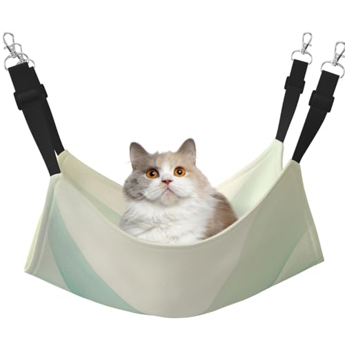 UYHhgqw Minimalismus Haustier-Hängematte, Samt-Hängematte für Katzen, verstellbare Gurte mit Metallhaken, perfekt für kleine Haustiere von UYHhgqw