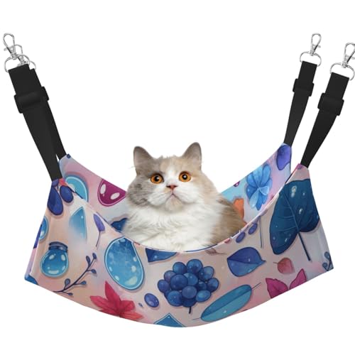 UYHhgqw Science Fiction Dschungel-Haustier-Hängematte, Samt-Hängematte für Katzen, verstellbare Gurte mit Metallhaken, perfekt für kleine Haustiere von UYHhgqw