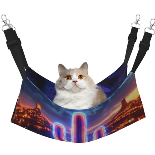 UYHhgqw Science-Fiction-Kaktus-Haustier-Hängematte, Samt-Hängematte für Katzen, verstellbare Gurte mit Metallhaken, perfekt für kleine Haustiere UYHhgqw Science-Fiction-Kaktus-Haustier-Hängematte, Samt-Hängematte für Katzen, verstellbare Gurte mit Metallhaken, perfekt für kleine Haustiere von UYHhgqw