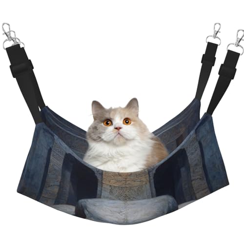 UYHhgqw Skelett-Haustier-Hängematte, Samt-Hängematte für Katzen, verstellbare Gurte mit Metallhaken, perfekt für kleine Haustiere UYHhgqw Skelett-Haustier-Hängematte, Samt-Hängematte für Katzen, verstellbare Gurte mit Metallhaken, perfekt für kleine Haustiere von UYHhgqw