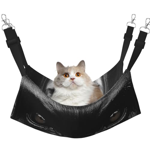 UYHhgqw The Silent Gorilla Haustier-Hängematte, Samt-Hängematte für Katzen, verstellbare Gurte mit Metallhaken, perfekt für kleine Haustiere von UYHhgqw