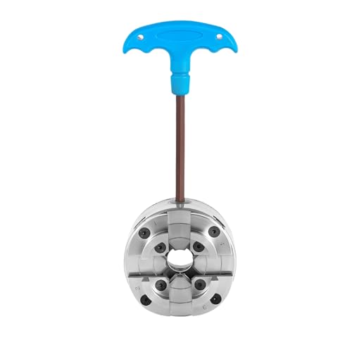 4-Backen Selbstzentrierendes Spannfutter Backenfutter Drechselfutter für M33 x 3,5-Gewinde, Backenfutter für Drehbank,robustes Drehbankfutter von UYRTOY
