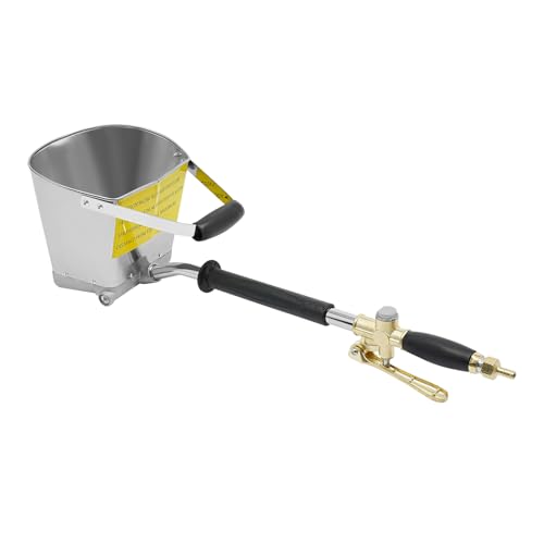 Putzwerfer 4 Jet,Spritzpistole Spritzgerät Wandmalerei Tool pneumatischer Antrieb Großes Fassungsvermögen 3.5L für Sprühen von Zement, Mörtel,Beton,verwendet Werden von UYRTOY