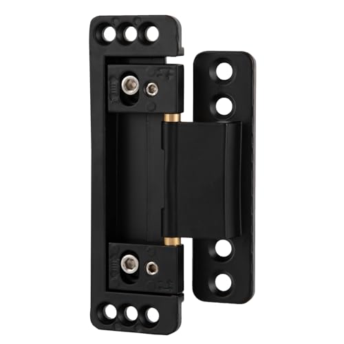 Versteckte Scharniere,Schwarz Zink-Legierung versteckte Türscharniere verstellbares Stoßscharnier Klein Scharnierband für verschiedene Schranktüren, Türen von Stromverteilerkästen von UYRTOY