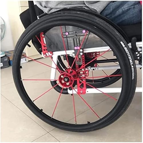 UYSELA 1 Paar Rollstuhl-Greifreifen-Abdeckungen, 20/22/24-Zoll Hinterrad-Sportrollstuhlabdeckung, rutschfeste, Verschleißfeste Handschubabdeckung, Silikon-Handschubabdeckung,H-20in von UYSELA