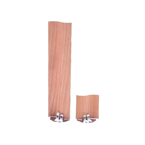 UYSSJTGAZ 30/120 MM 10 Stück S-förmiges Design Natürliche Holzkerzendochte for die Sojaherstellung von Kerzen-DIY-Kits mit Metall-Eisen-Ständerbasis(30x80mm) von UYSSJTGAZ