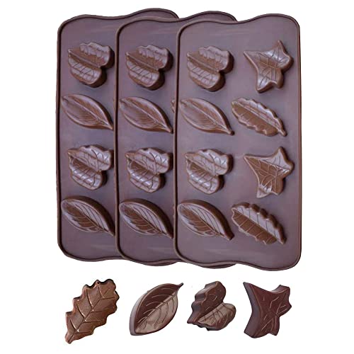 Blatt Chocolate Mold Fondant Silikonform Pralinen Pralinenform Silikon blatt zum Backen Form für Schokolade Gebäck EIS Götterspeise Pudding gummiartige Süßigkeiten Silikonform für Soap DIY von UYST