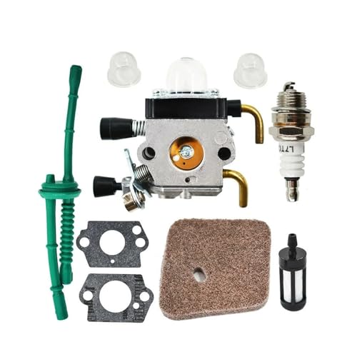 UYTGFO Passend for STIHL FS55 FS55R FS55RC KM55 HL45 KM55R FS38 mit Kraftstoffleitungssatz Vergaser-Werkzeugsatz Vergaser UYTGFO Passend for STIHL FS55 FS55R FS55RC KM55 HL45 KM55R FS38 mit Kraftstoffleitungssatz Vergaser-Werkzeugsatz Vergaser von UYTGFO