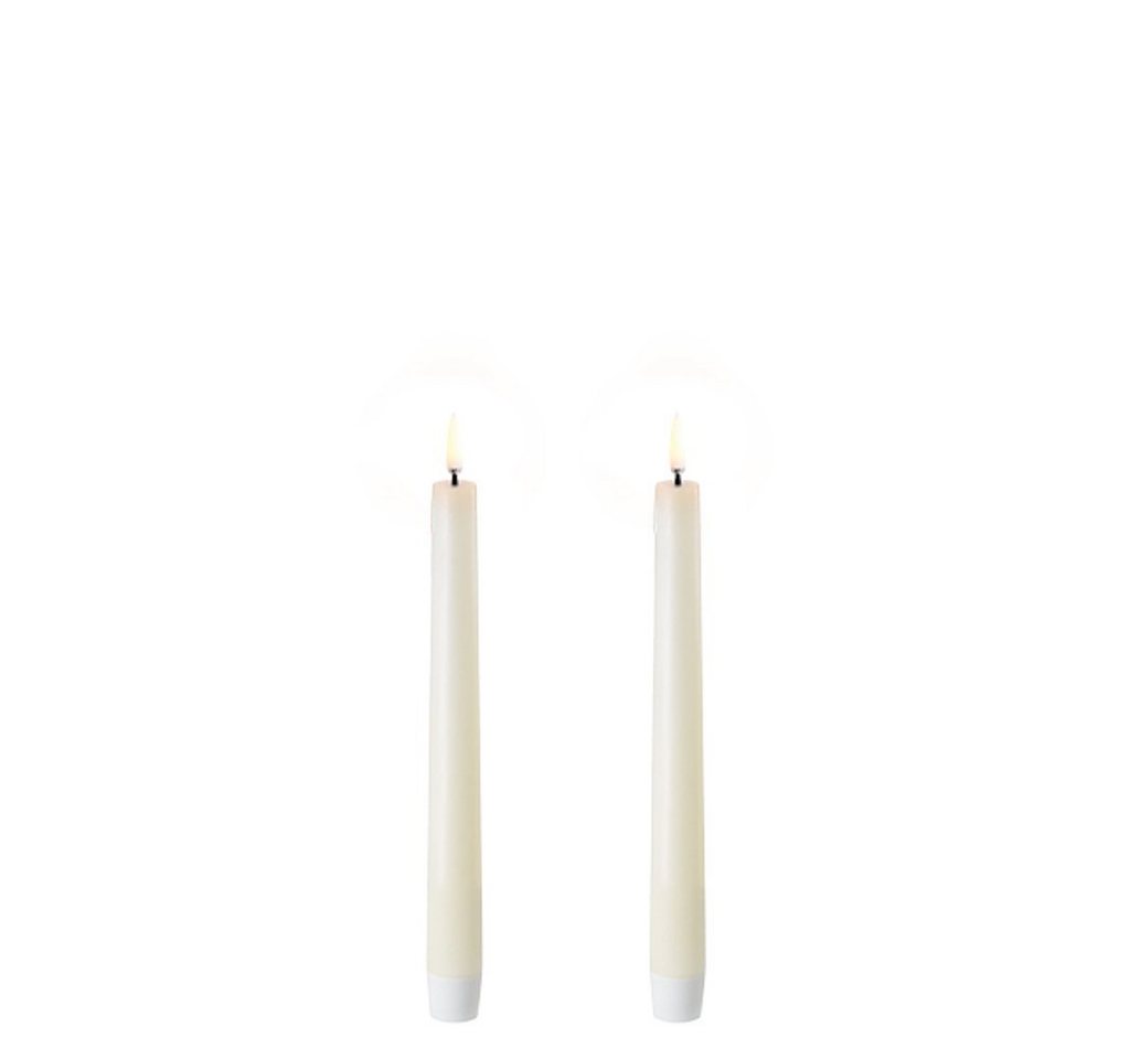 UYUNI Lighting LED-Kerze UYUNI Lighting LED Stabkerzen Taper 2er Set, Echtwachs, 3D Flamme, Timer UYUNI Lighting LED-Kerze UYUNI Lighting LED Stabkerzen Taper 2er Set, Echtwachs, 3D Flamme, Timer von UYUNI Lighting