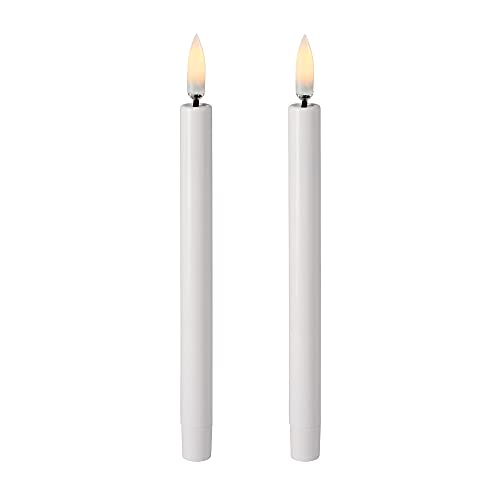 Piffany Copenhagen Uyuni Lighting Mini 2er Set LED Stabkerzen 1,3 x 13,8 cm Kunstsoff Weiss - 6 Stunden Timerfunktion - Keine Brandgefahr, Keine Rußbildung und kein Geruch Piffany Copenhagen Uyuni Lighting Mini 2er Set LED Stabkerzen 1,3 x 13,8 cm Kunstsoff Weiss - 6 Stunden Timerfunktion - Keine Brandgefahr, Keine Rußbildung und kein Geruch von UYUNI