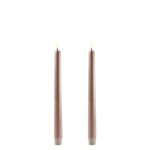 UYUNI Lighting LED Stabkerzen Taper 2er Set 2 x 25cm - Sand - Flammenlos UYUNI Lighting LED Stabkerzen Taper 2er Set 2 x 25cm - Sand - Flammenlos von UYUNI