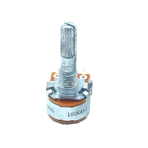 1 STÜCKE 16-Typ RK163 A100KX2 A50KX2 Audio Dual-unit Drehpotentiometer 100K 50K 6Pins 25mm blumen welle(50K Ohm) von UYUUBNK