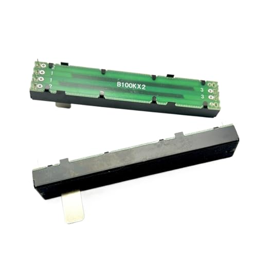 1 Stück 88mm Spur Schiebepotentiometer mit dualem B100KX2 Grifflänge von 15mm von UYUUBNK