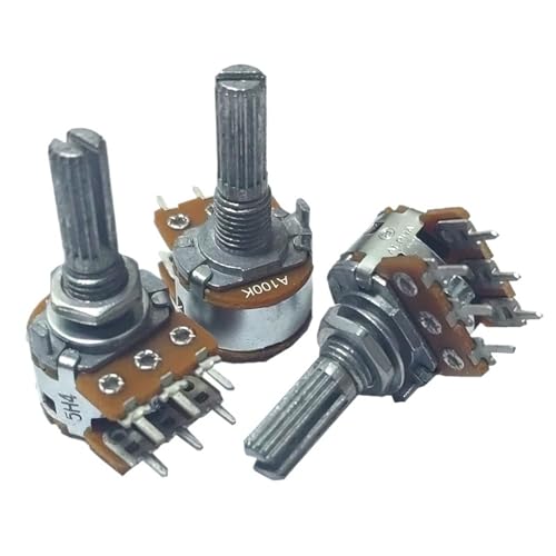 1 stücke RK163 A100KX2 Audio Dual-einheit Drehpotentiometer 6Pins 20mm Blumen welle von UYUUBNK