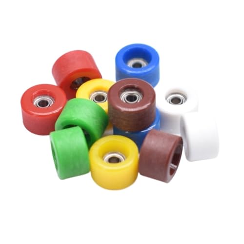 100 stücke PU Stahl Urethan Lager Rad Form Injektion PU Räder for Holz Griffbrett Räder(Green) von UYUUBNK