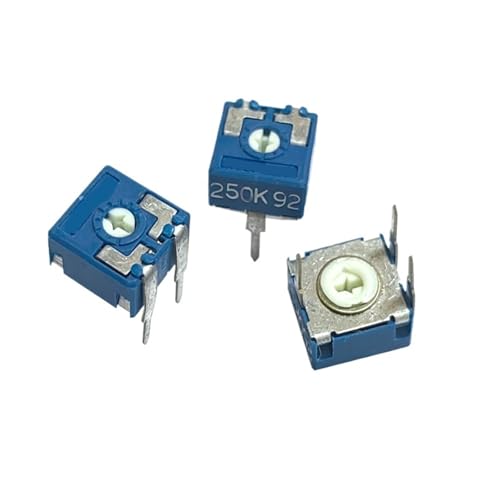 1000 stücke Einstellbaren Widerstand PT10 runde potentiometer 250K horizontale Schraubendreher von UYUUBNK