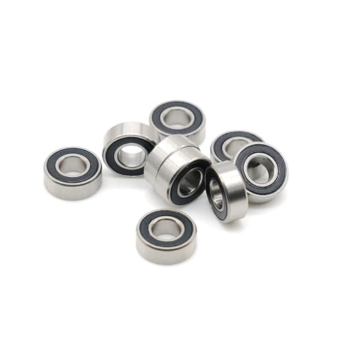 10PCS 698RS Lager 8x19x6mm ABEC-7 698 RS 2RS Kugellager 698-2RS Schwarz Versiegelt von UYUUBNK