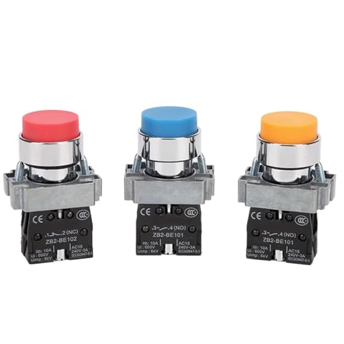 1PC Hohe Kopf Taste Schalter XB2 Momentary Start Stop Power Taste 22mm Tasten auf Off(70A,1NC) von UYUUBNK