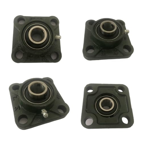 1PC UCF201/UCF202/UCF203/UCF204/UCF205 Gehäuse 4 Bolzen montiert Lager Bohrung Quadrat Flansch Kissen Block(UCF202 15mm) von UYUUBNK