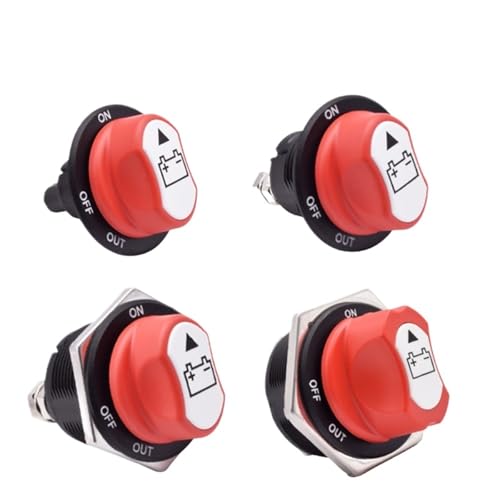 1pc DC 12V 50A 100A 200A 300A Auto Batterie Trennschalter Power Isolator Cut Off Schalter(300A) von UYUUBNK
