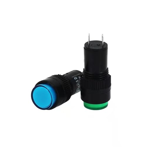 LED kleine Kontrollleuchte Stromsignal Licht Öffnung 8mm10mm Öffnung 6/12/24V(Yellow,8MM_6V) von UYUUBNK