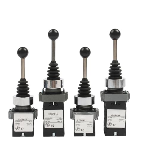 XD2-PA12 PA14 Latch 2NO 2 Position Rocker Joystick Controller Feder Drehkreuzschalter Reset PA22 PA24 4NO 4 Position(XD2-PA14) von UYUUBNK