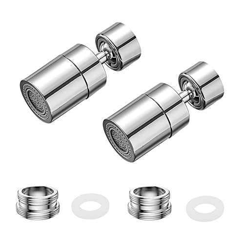 UYUYong 2 Stücke Wasserhahn Sprudler 360° Drehbar Wasserhahn Wassersparer M22- M24 Messing Wasserhahn Luftsprudler für Aufsatz UYUYong 2 Stücke Wasserhahn Sprudler 360° Drehbar Wasserhahn Wassersparer M22- M24 Messing Wasserhahn Luftsprudler für Aufsatz von UYUYong