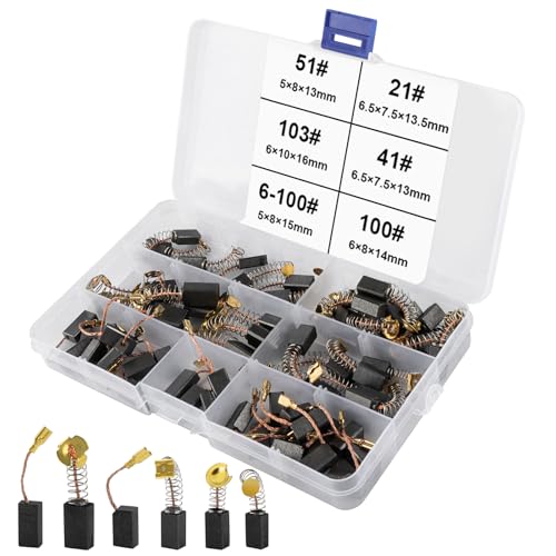 UYUYong 60 Stück Cepillos de carbono para motor Cepillo de Carbón para Herramientas Eléctricas von UYUYong
