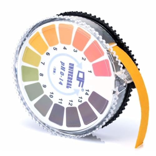 UYVPAER 1 Rolle Ph Teststreifen 5 M/Roll,Messbereich 0-14,Ph Papier Trinkwasser Auf Rolle,Lackmus Indikator Universalpapier Ubersäuerung Körper Ermittlung Ph Wert Säuretest UYVPAER 1 Rolle Ph Teststreifen 5 M/Roll,Messbereich 0-14,Ph Papier Trinkwasser Auf Rolle,Lackmus Indikator Universalpapier Ubersäuerung Körper Ermittlung Ph Wert Säuretest von UYVPAER