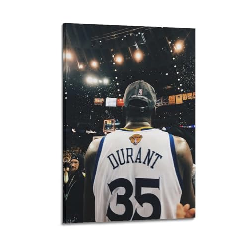 UYYRWEQRTR Kevin Durant Poster, ästhetische Wandkunst, dekoratives Gemälde, Poster, Dekoration, Vintage-Leinwand für Wohnzimmer, Schlafzimmer, 30 x 45 cm, Rahmenstil von UYYRWEQRTR