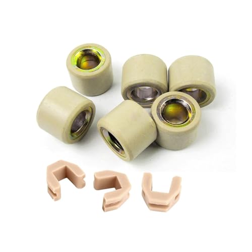 UYeLKm 6 Stück Variator-Rollengewichte 16 x 13 18 x 14 mit Variator-Schiebereglern passend for 139QMB 50 cc 125 150 cc GY6 Roller-Motorradteile(6.5g (16x13mm)) von UYeLKm