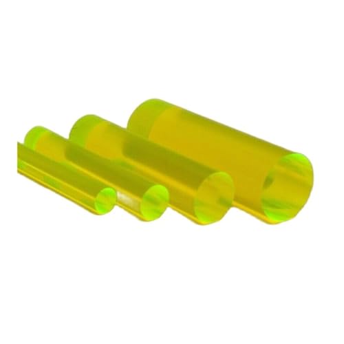 Acryl-Rundstäbchen, Acrylstab, Grün, Rot, Gelb, Orange, Blau, klar, transparent, runder Acrylkunststoffstab, PMMA-Vollstäbe, 1 Stück(Green,4x500mm) von UZAMIRLEX