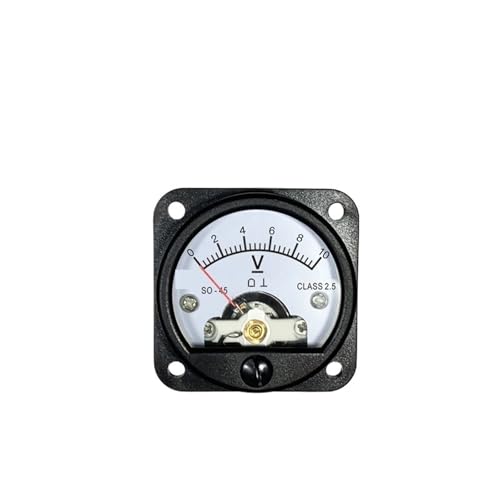 Analog Voltmeter Panel Radanzeige SO45 Voltmeter DC 5V 10V 15V 20V 30V 50V 100V 47x47mm(DC 100V) von UZAMIRLEX