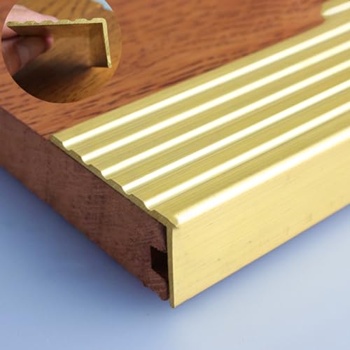 Bodenschwellenübergangsleiste, Messing-Kantenschutz, Schwellenleiste, Übergangsleiste, Treppenkante, 2 mm, 1 m, mehrere Größen(49x19mm(1.92"x0.74")) von UZAMIRLEX