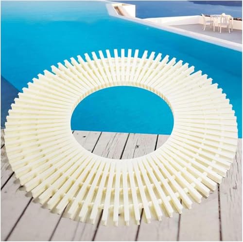 UZAMIRLEX ABS-Kunststoff-Ablaufgitter, ABS Kunststoff Ablauf Überlauf Rost Weiß Mehrere Größen for Pool Badezimmer Küche(30x100cm) von UZAMIRLEX