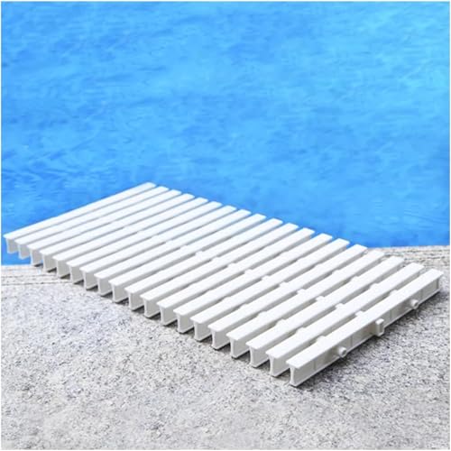 UZAMIRLEX ABS-Kunststoff-Ablaufgitter, Pool-Entwässerungsgitter, ABS-Kunststoff, weiß, mehrere Größen(25x2.4x100cm) von UZAMIRLEX
