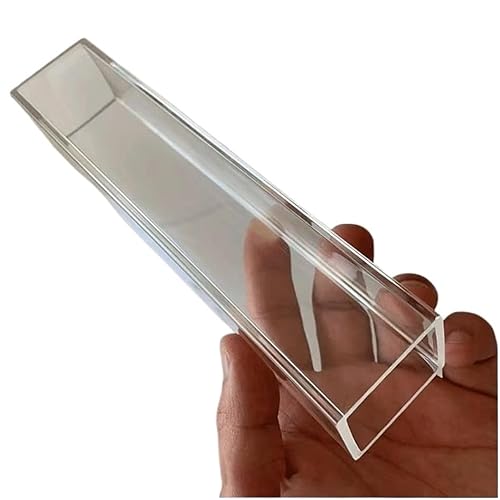 UZAMIRLEX Acryl-Rohr klar starr Rohr, 1 Stück Acryl-Vierkantrohr, Länge 390 mm, for Gartenbedarf, 10~100 mm seitliches Acryl-Vierkantrohr(30x30x2mm) von UZAMIRLEX