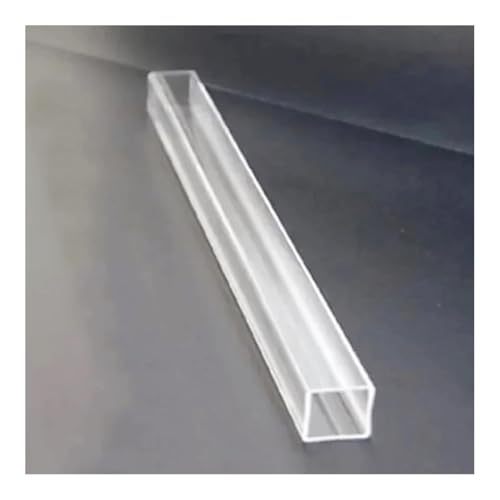 UZAMIRLEX Acryl-Rohr klar starr Rohr, 1 Stück Acryl-Vierkantrohr, for Gartenbedarf, seitliches Acryl-Vierkantrohr(55mmx55mmx2mmx100mm) von UZAMIRLEX