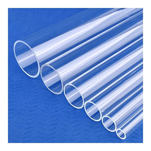 UZAMIRLEX Acryl-Rohr klar starr Rohr, 1 Stück Klares Acrylrohr, for Aquarium Aquariumbedarf Hydroponik Bewässerung Transparentes Rohr(Outer Dia 25mm,1Pc 33cm Length) von UZAMIRLEX