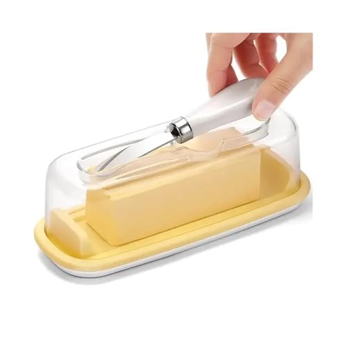 UZAMIRLEX Butterdose mit Deckel, Käsebehälter und Buttermesser, 2er-Pack UZAMIRLEX Butterdose mit Deckel, Käsebehälter und Buttermesser, 2er-Pack von UZAMIRLEX