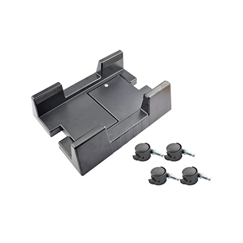 UZAMIRLEX CPU-Ständer für PC-Computergehäuse, Desktop Mainfr Lagerregal CPU-Rollhalterständer mit 4 beweglichen Elementen, Verstellbarer Computergehäuseständer(Black,A) von UZAMIRLEX